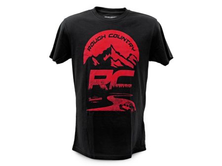 Rough Country T-Shirt | RC Mountains | Black | XL Online Sale