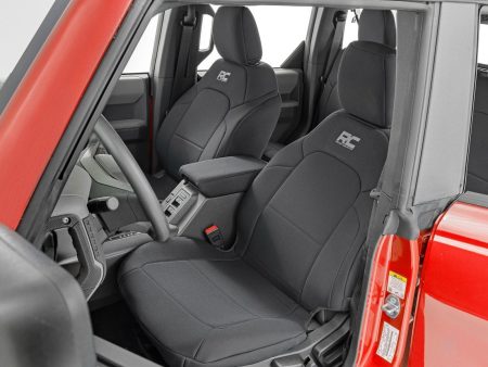 Seat Covers | Bucket Seats |W Fold Down RR Armrest |FR & RR | 4DR | Ford Bronco (21-24) Sale