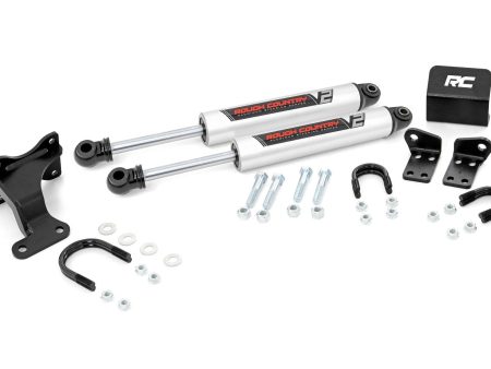 V2 Steering Stabilizer | Dual | 2-8 Inch Lift | Jeep Wrangler JK Wrangler Unlimited (07-18) For Cheap