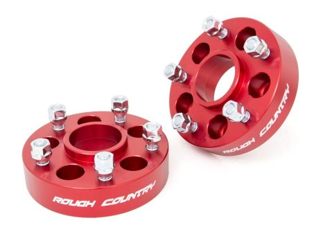 1.5 Inch Wheel Adapters | 5x4.5 to 5x5 | Red | Jeep Cherokee XJ Comanche MJ Wrangler TJ Supply