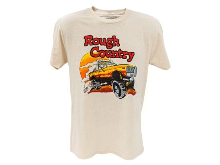 Rough Country T-Shirt | Throwback | Cream | XL For Sale