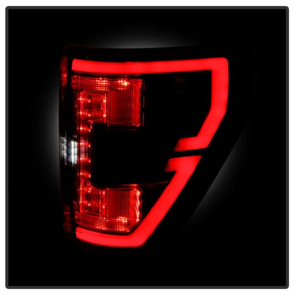 Spyder 21-23 Ford F150 (Halogen w  Blind Spot) Full LED Tail Lights - Black (ALT-YD-FF15021HALBS-BK) Online Hot Sale