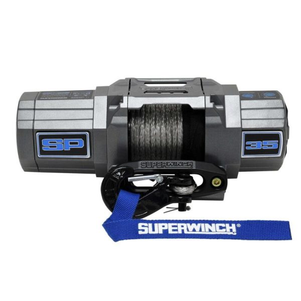 Superwinch 3500 LBS 12V DC 7 32in x 40ft Synthetic Rope Hawse Fairlead SP 35SR Winch Discount