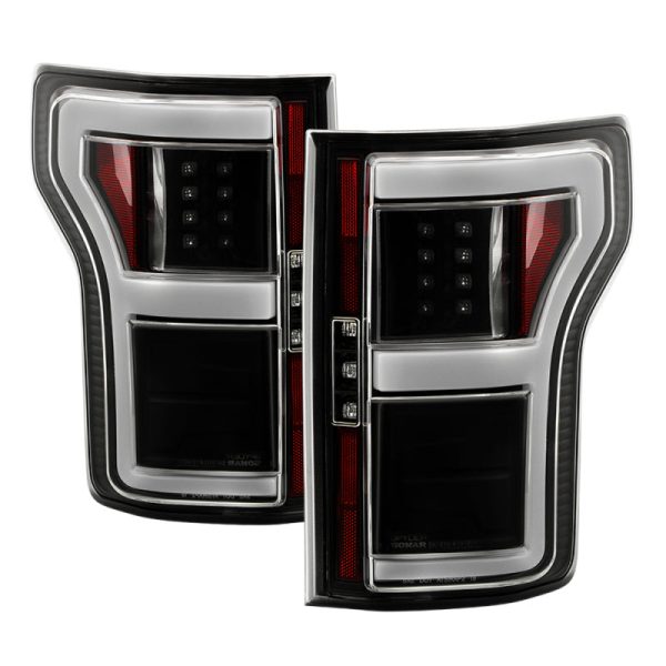 Spyder 18-20 Ford F150 w  Rear Blind Spot LED Tail Lights - Black (ALT-YD-FF15018BS-LED-BK) Fashion