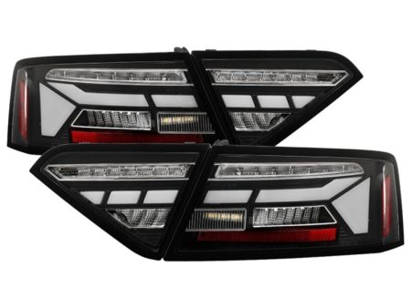 Spyder Apex 13-17 Audo A5   S5   RS5 (Factory LED) LED Tail Lights - Blk (ALT-YD-AA513LED-SEQGR-BK) Online