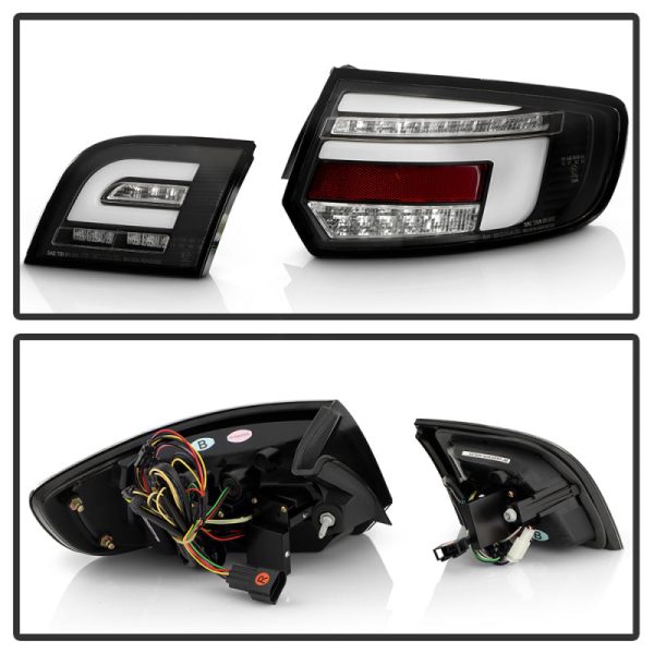 Spyder 09-13 Audi A3 Full LED Tail Lights - Black (ALT-YD-AA309-LED-BK) Discount