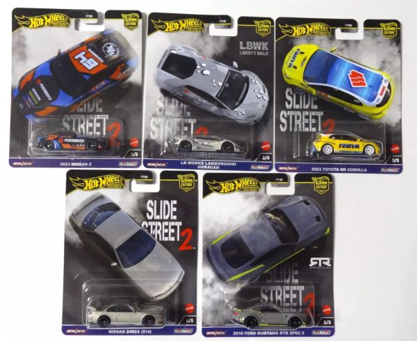 Hot Wheels Premium Slide Street 2 Set For Cheap