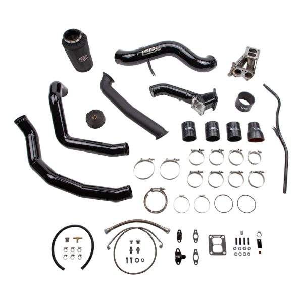 Wehrli 01-04 Chevrolet 6.6L LB7 Duramax S300 Turbo Install Kit (No Turbo) - WCFab Florescent Green on Sale