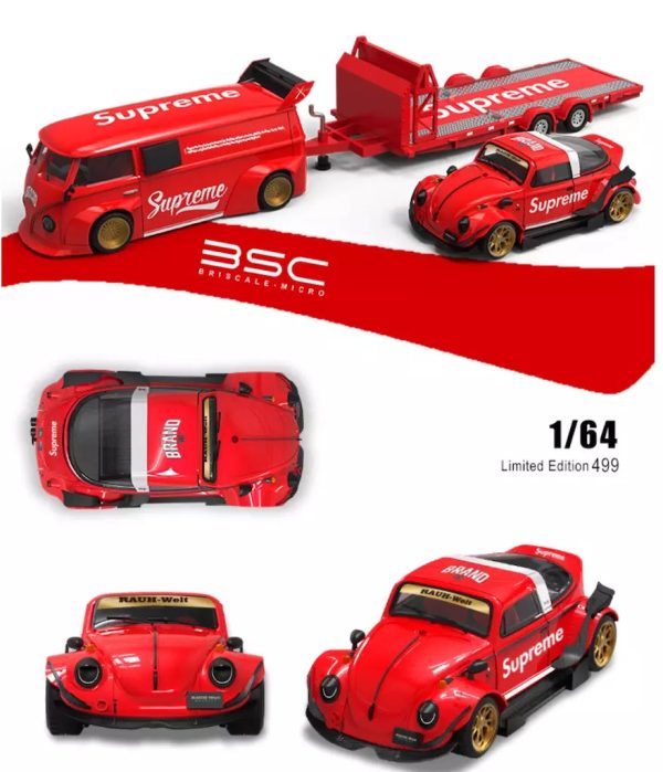 BSC Supreme VW 3 Car Set W  Trailer Fashion