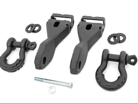 Tow Hook Brackets | D-Ring Combo | Chevy Silverado 1500 2WD 4WD (2014-2018 & Classic) Hot on Sale