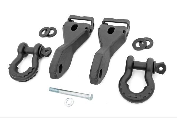 Tow Hook Brackets | D-Ring Combo | Chevy Silverado 1500 2WD 4WD (2014-2018 & Classic) Hot on Sale