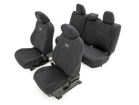 Seat Covers | FR & RR | Crew Cab | Toyota Tacoma 2WD 4WD (2024) Online now