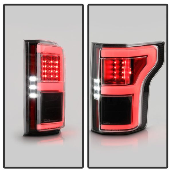 Spyder 18-20 Ford F150 w  Rear Blind Spot LED Tail Lights - Black (ALT-YD-FF15018BS-LED-BK) Fashion