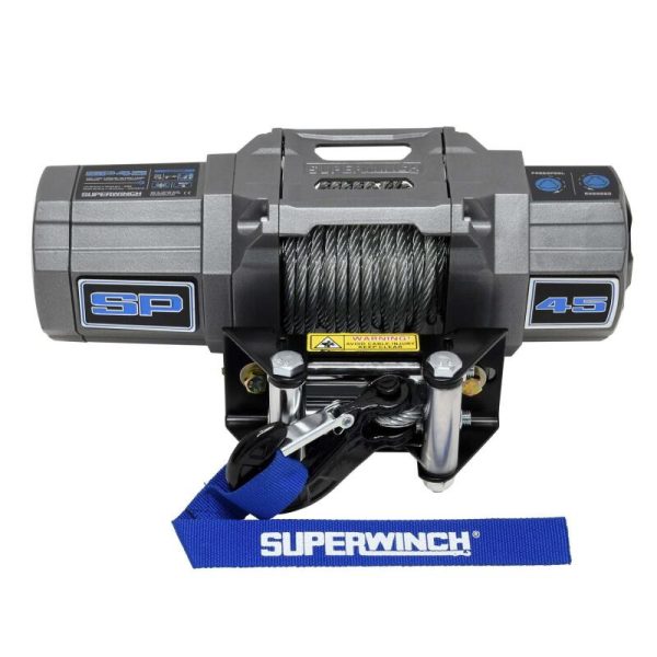 Superwinch 4500 LBS 12V DC 15 64in x 40ft Steel Rope Roller Fairlead SP 45 Winch Online Hot Sale