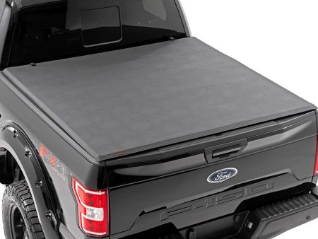 Soft Tri-Fold Bed Cover | 6 7  Bed | Ford F-150 2WD 4WD (2009-2014) For Sale