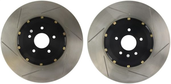 StopTech 15-18 Ford Mustang GT (w  Brembo Calipers) AeroRotor 2pc Drilled Front Rotor (Pair) Online now