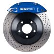 StopTech 05-14 Ford Mustang ST-40 Blue Calipers 355x32mm Drilled Rotors Front Big Brake Kit Cheap