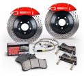 StopTech 2015 Ford Mustang GT Front BBK w  Black ST-60 Calipers Drilled Cast Iron 360x32mm Rotors For Sale