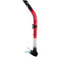 Tilos Splash Semi-Dry Snorkel with Purge and Crystal Silicone Mouthpiece Online now