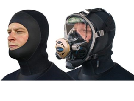 Seasoft Pro 6mm Commercial Drysuit Hood for use with a Full Face Mask For Sale