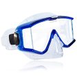 Tilos Panoramic 3 Lens Mask with Nose Purge for Scuba and Snorkeling Online now