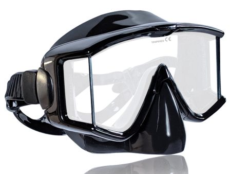 Tilos Panoramic 3 Lens Mask with Nose Purge for Scuba and Snorkeling Online now