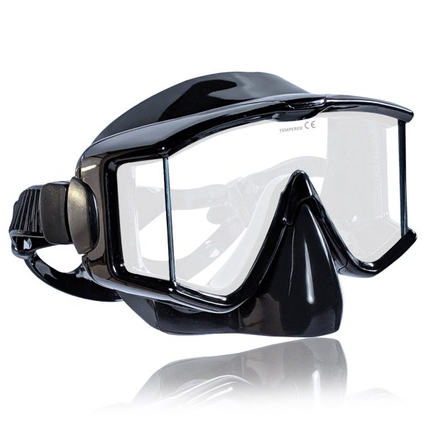 Tilos Panoramic 3 Lens Mask with Nose Purge for Scuba and Snorkeling Online now