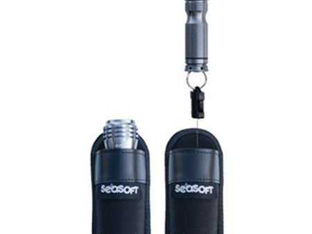 SeaSoft Detachable Flashlight Pocket with Retractor, Smaller Supply