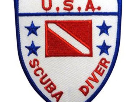 Trident  USA Scuba Diver  Embroidered Patch For Cheap