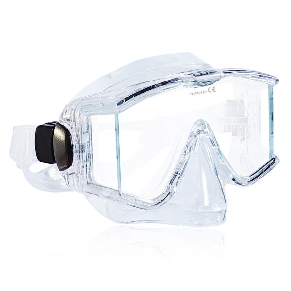 Tilos Panoramic 3 Lens Mask with Nose Purge for Scuba and Snorkeling Online now