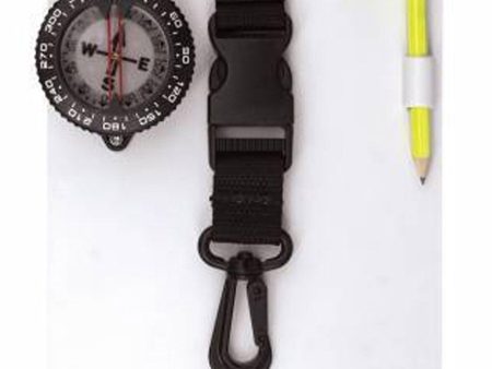 Trident Scuba Diving Underwater Writing Slate with Compass and Compass Combo with Quick Release Clip Discount