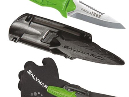 Salvimar Predathor Compact Stainless Steel Knife with Sheath Hot on Sale