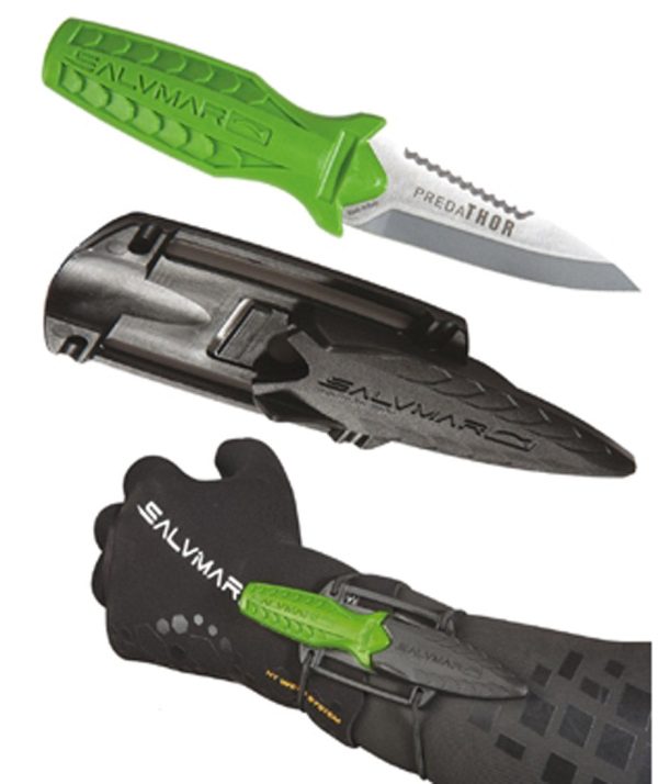 Salvimar Predathor Compact Stainless Steel Knife with Sheath Hot on Sale