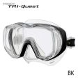 Tusa Freedom Tri-Quest 3-Window Panoramic View Wide Angle Scuba Diving Snorkeling Mask Online now