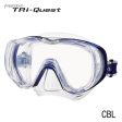 Tusa Freedom Tri-Quest 3-Window Panoramic View Wide Angle Scuba Diving Snorkeling Mask Online now