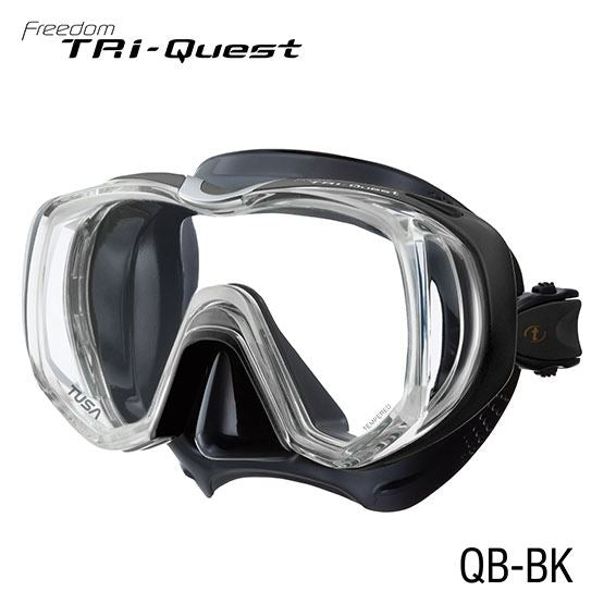 Tusa Freedom Tri-Quest 3-Window Panoramic View Wide Angle Scuba Diving Snorkeling Mask Online now