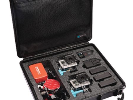 UK PRO POV 40 GoPro Hard Travel Storage Case with Foam and Compact Hand Strap For Sale