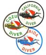 Trident 3  Round Scuba Diving Destination Stickers Online