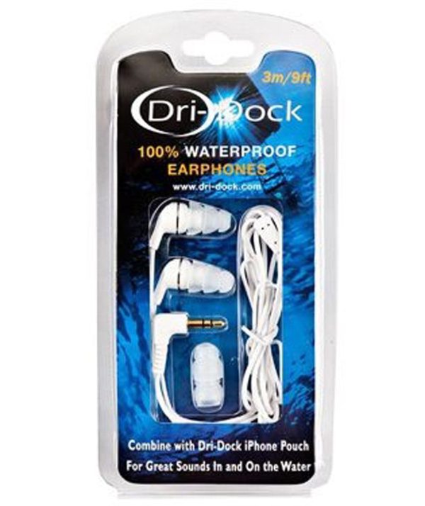 Dri-Dock Waterproof Dry Earphones Compatible with Dri-Dock Phone and Tablet Cases Hot on Sale